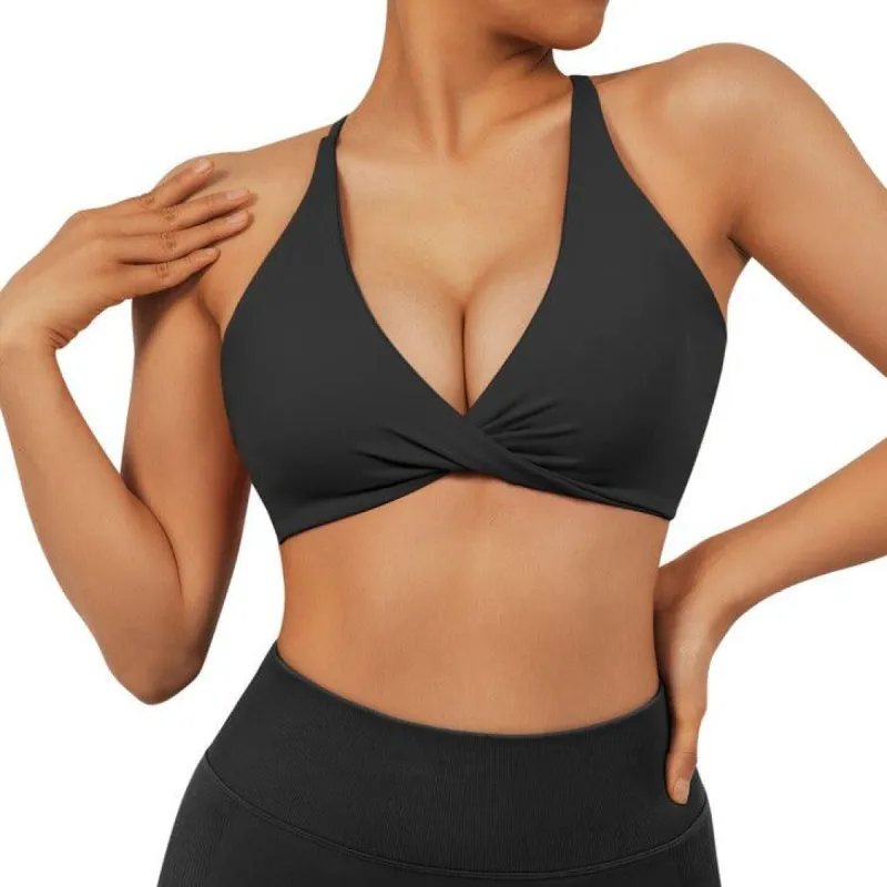 Ultrasoft Twisted Sports Bra sold by Suuksess