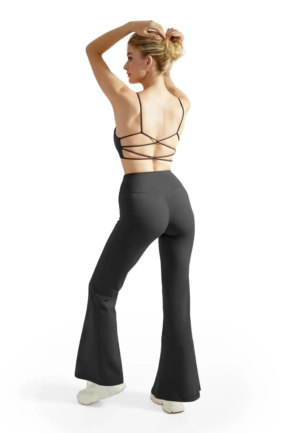 Crossover Flare Scrunch Leggings sold by Suuksess product image thumbnail 2