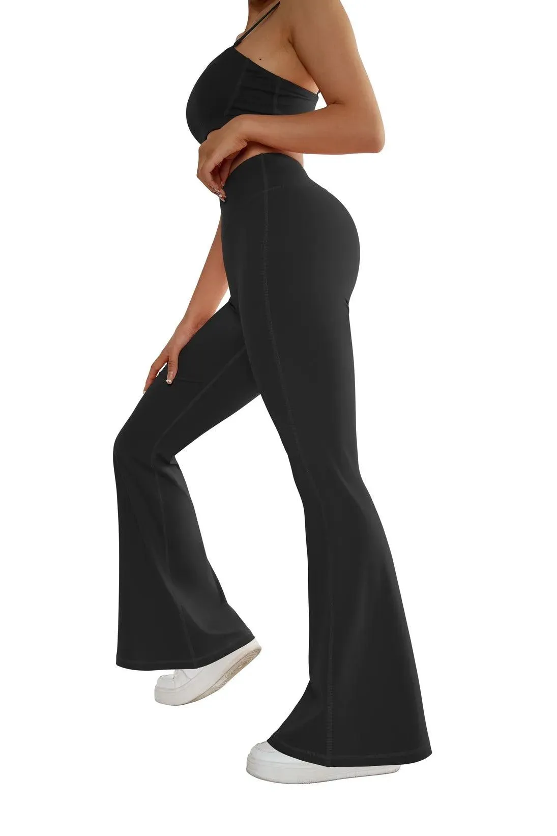 Crossover Flare Scrunch Leggings sold by Suuksess product image thumbnail 4