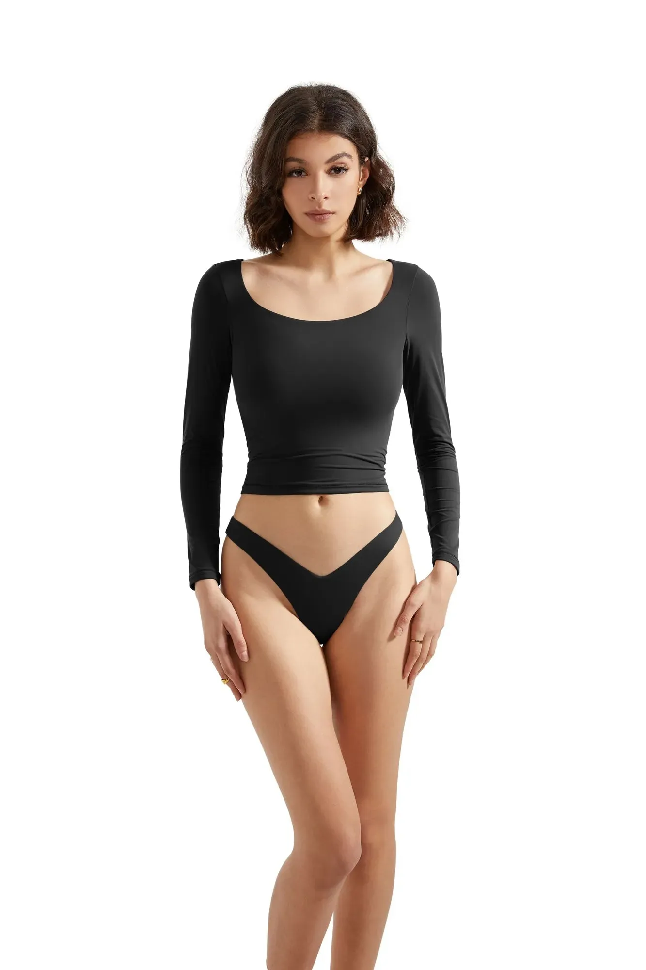 Buttery Soft Scoop Neck Shirt - Long Sleeve sold by Suuksess product image thumbnail 2