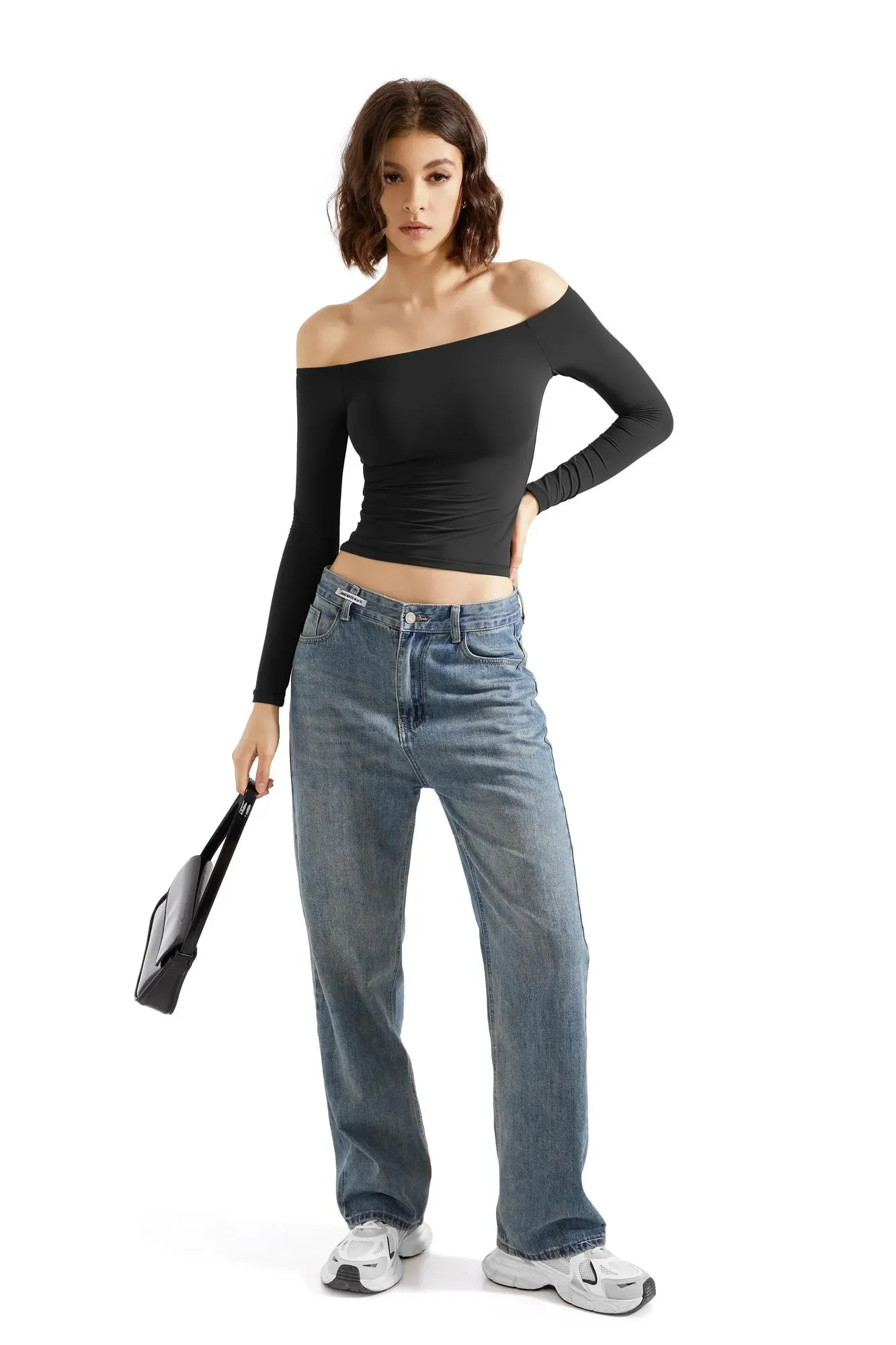 Buttery Soft Off Shoulder Shirt - Long Sleeve sold by Suuksess product image thumbnail 4
