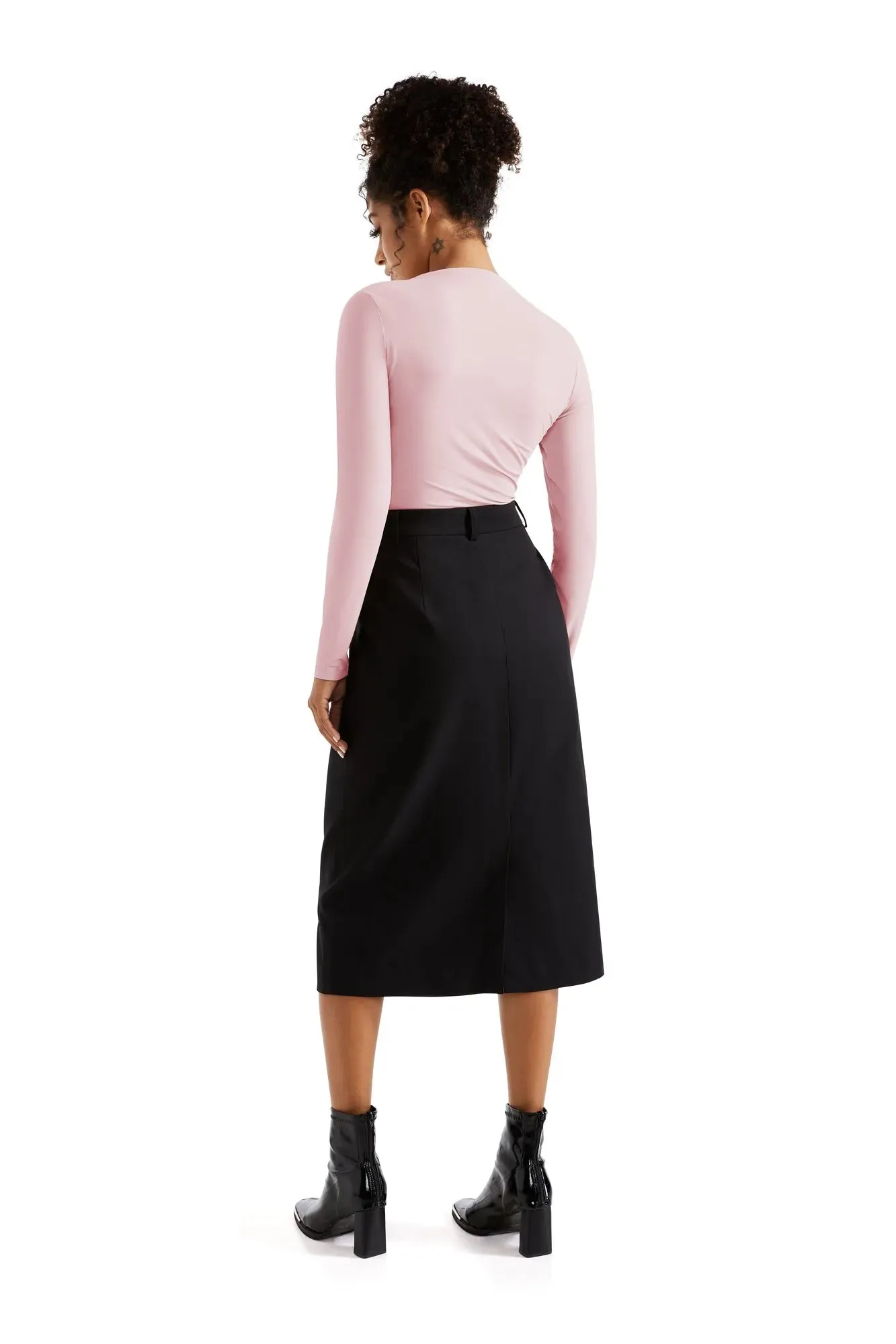 Buttery Soft Ruched Neck Shirt - Long Sleeve sold by Suuksess product image thumbnail 5
