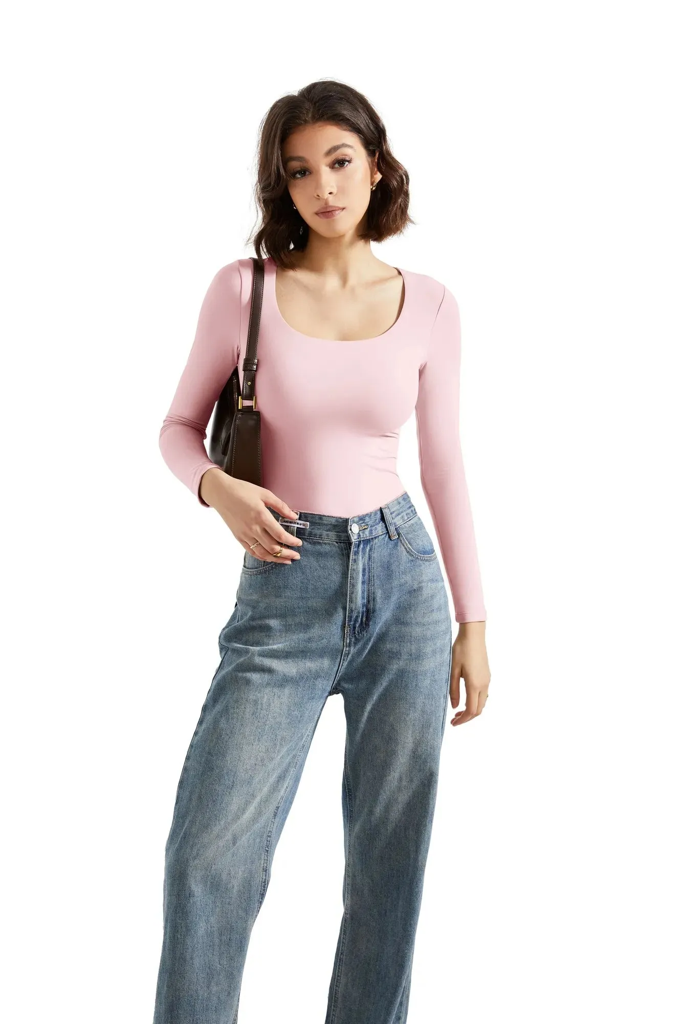 Buttery Soft Scoop Neck Bodysuit - Long Sleeve sold by Suuksess product image thumbnail 2