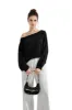 Knit Off Shoulder Sweater Shirts sold by Suuksess