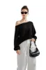 Knit Off Shoulder Sweater Shirts sold by Suuksess