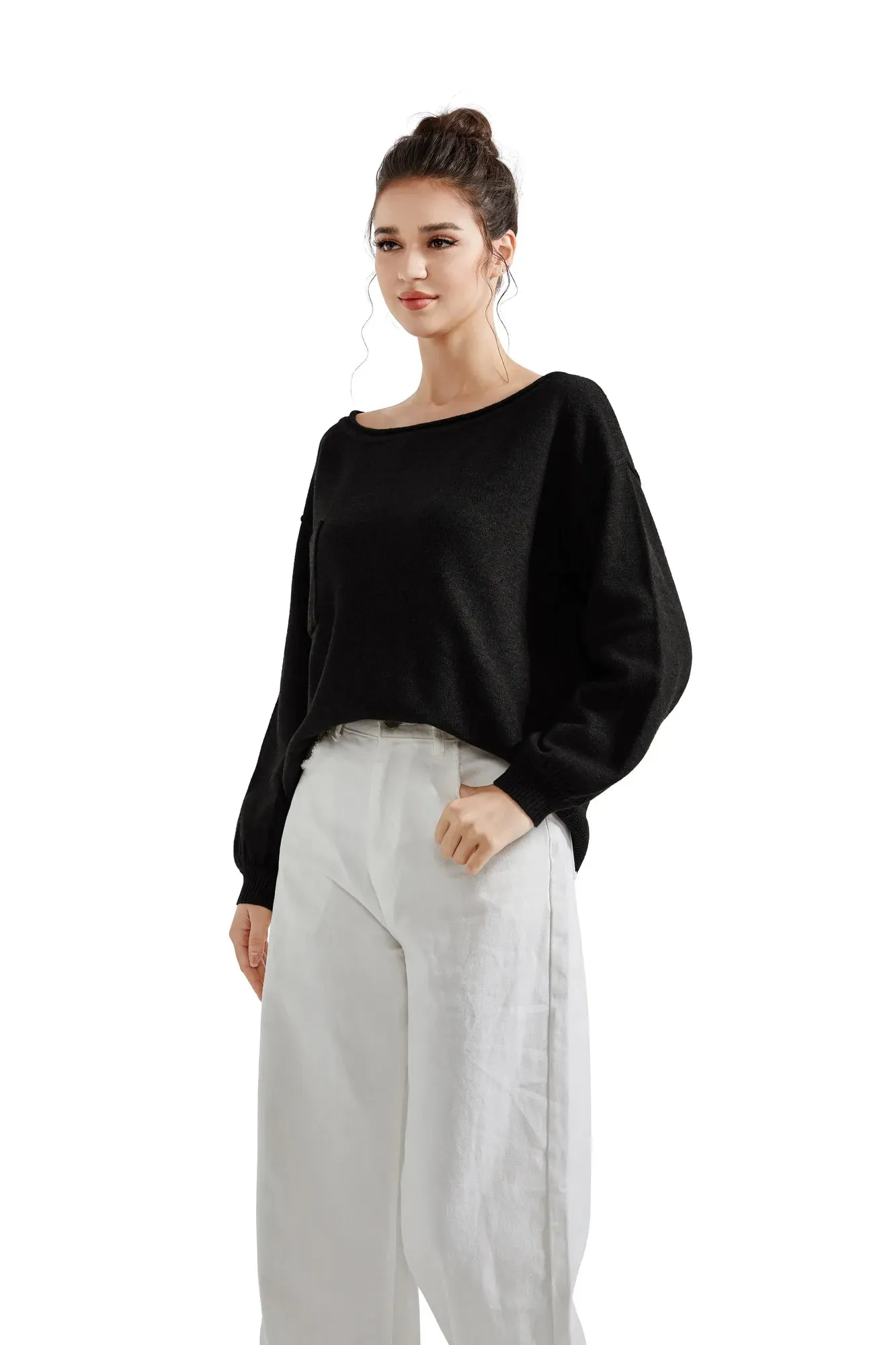 Knit Off Shoulder Sweater Shirts sold by Suuksess product image thumbnail 2