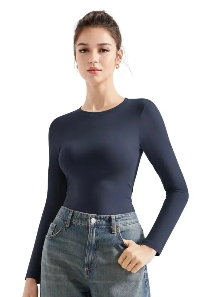 Cotton Jersey Crew Neck Shirt - Long Sleeve sold by Suuksess