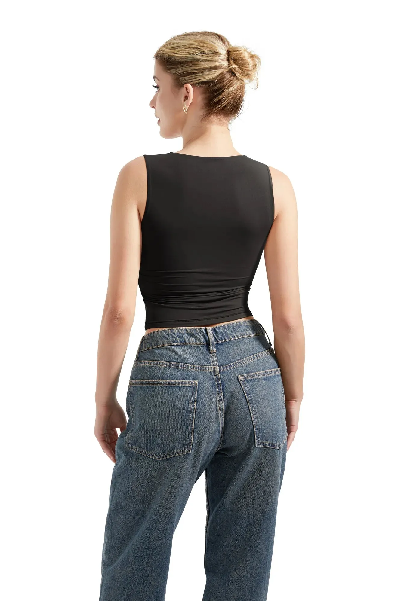 Buttery Soft Square Neck Tank Top sold by Suuksess product image thumbnail 5
