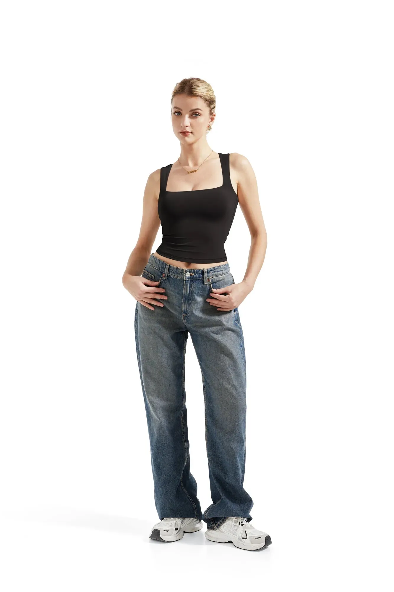 Buttery Soft Square Neck Tank Top sold by Suuksess product image thumbnail 2