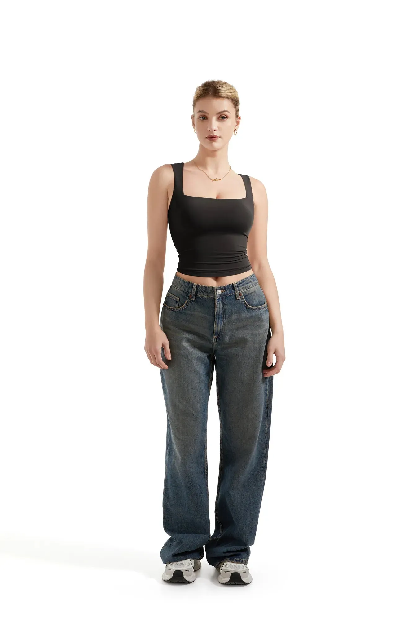 Buttery Soft Square Neck Tank Top sold by Suuksess product image thumbnail 3
