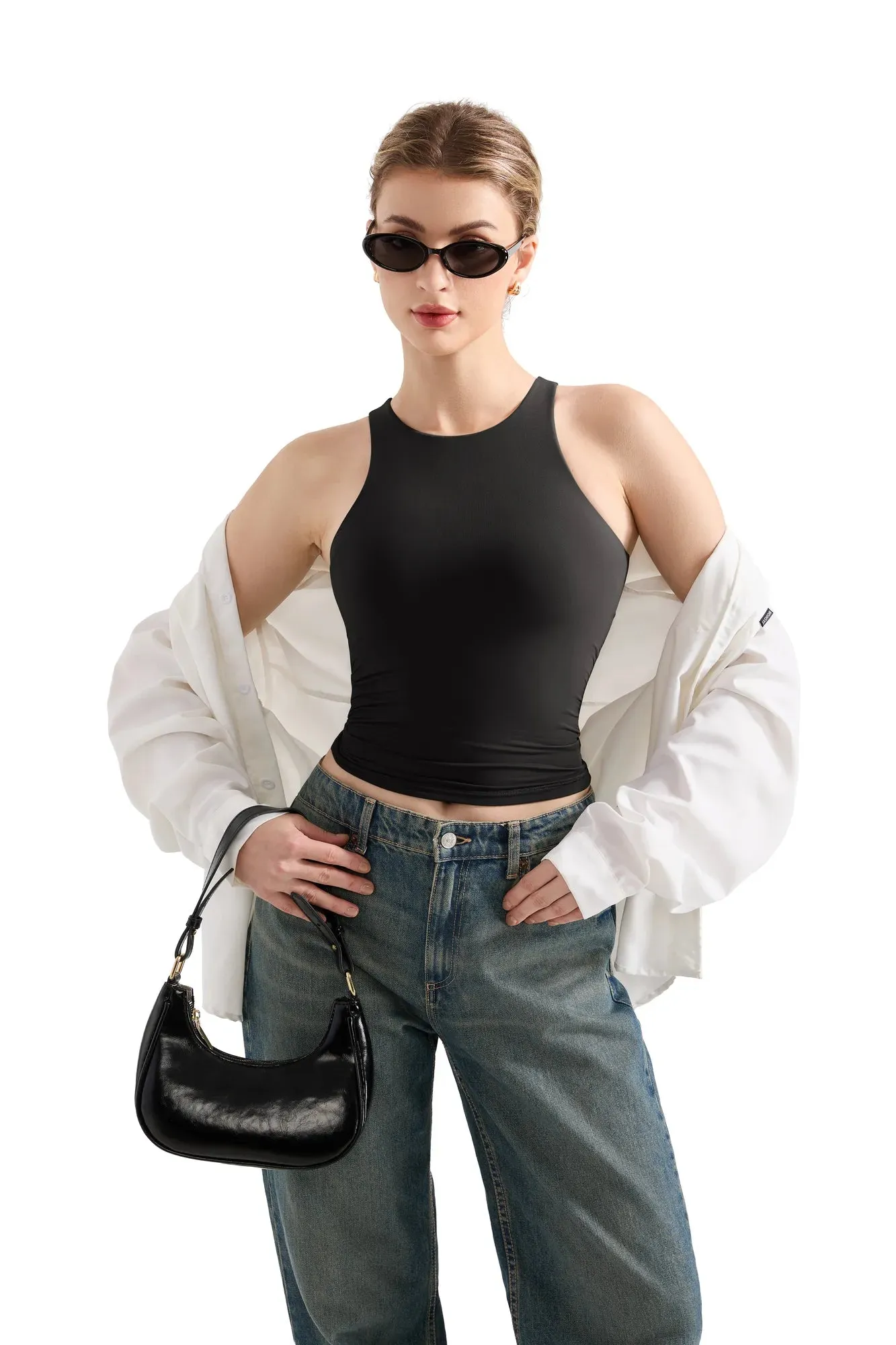 Buttery Soft High Neck Tank Top sold by Suuksess