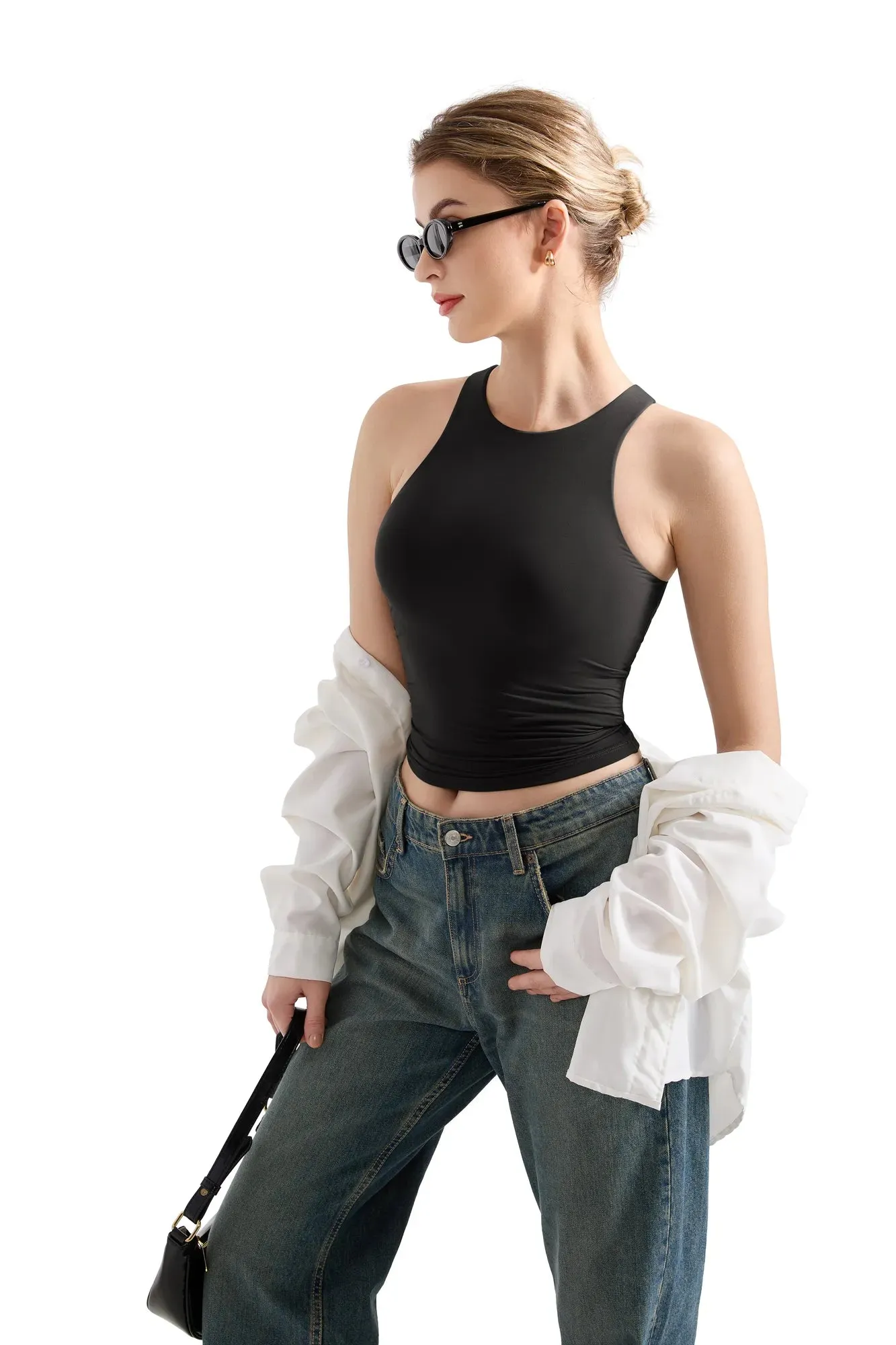 Buttery Soft High Neck Tank Top sold by Suuksess product image thumbnail 3