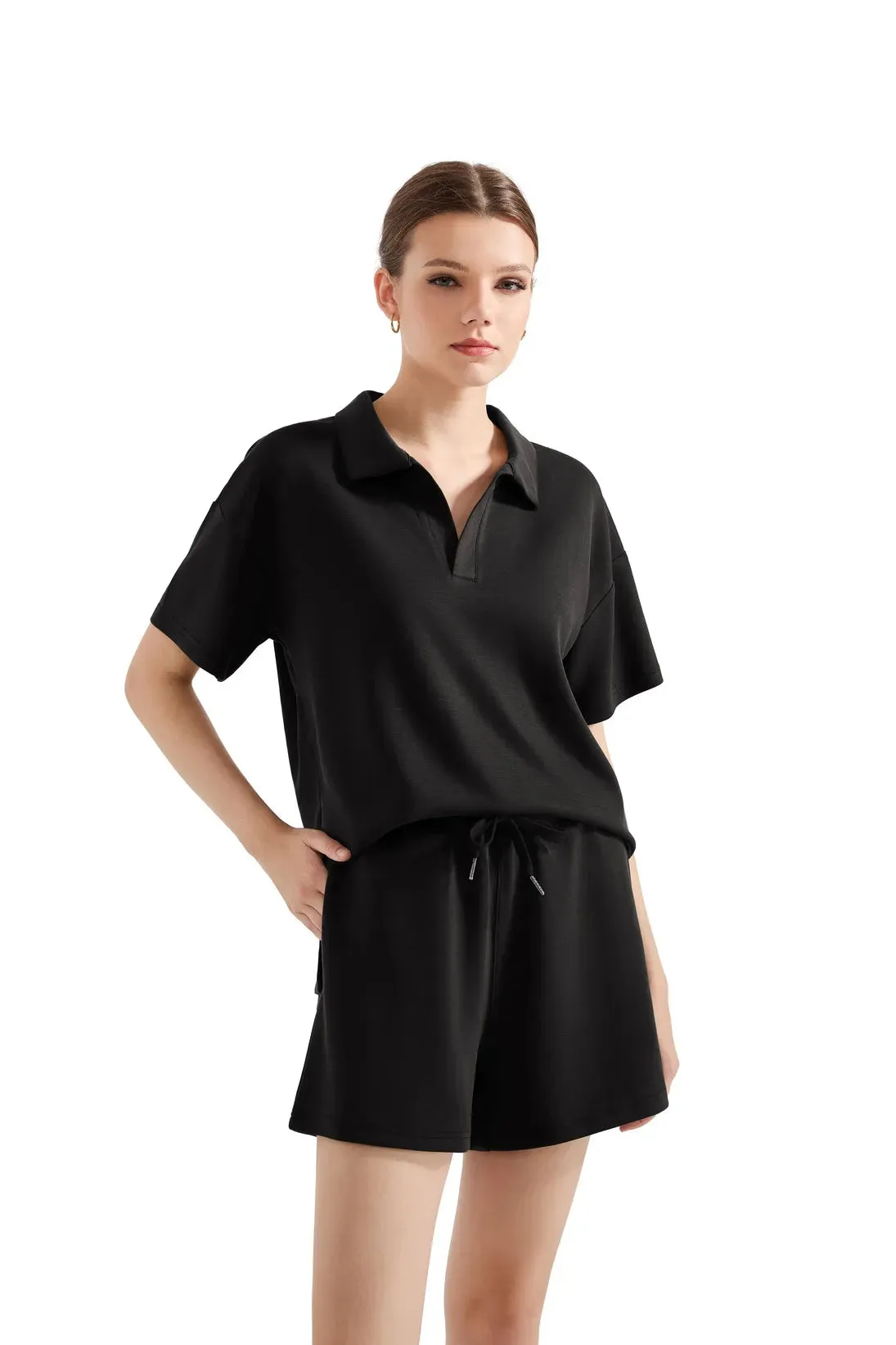 Modal Polo Athleisure Lounge Set sold by Suuksess product image thumbnail 2