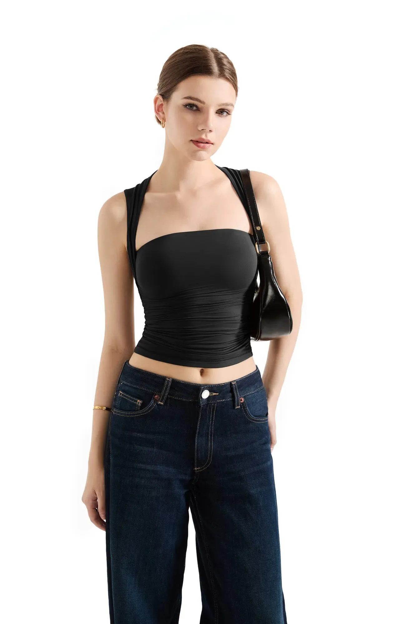 SUUKSESS Womens Square Neck Going Out Tank Tops Double Lined Summer Sleeveless Business Casual Shirt sold by Suuksess product image thumbnail 4