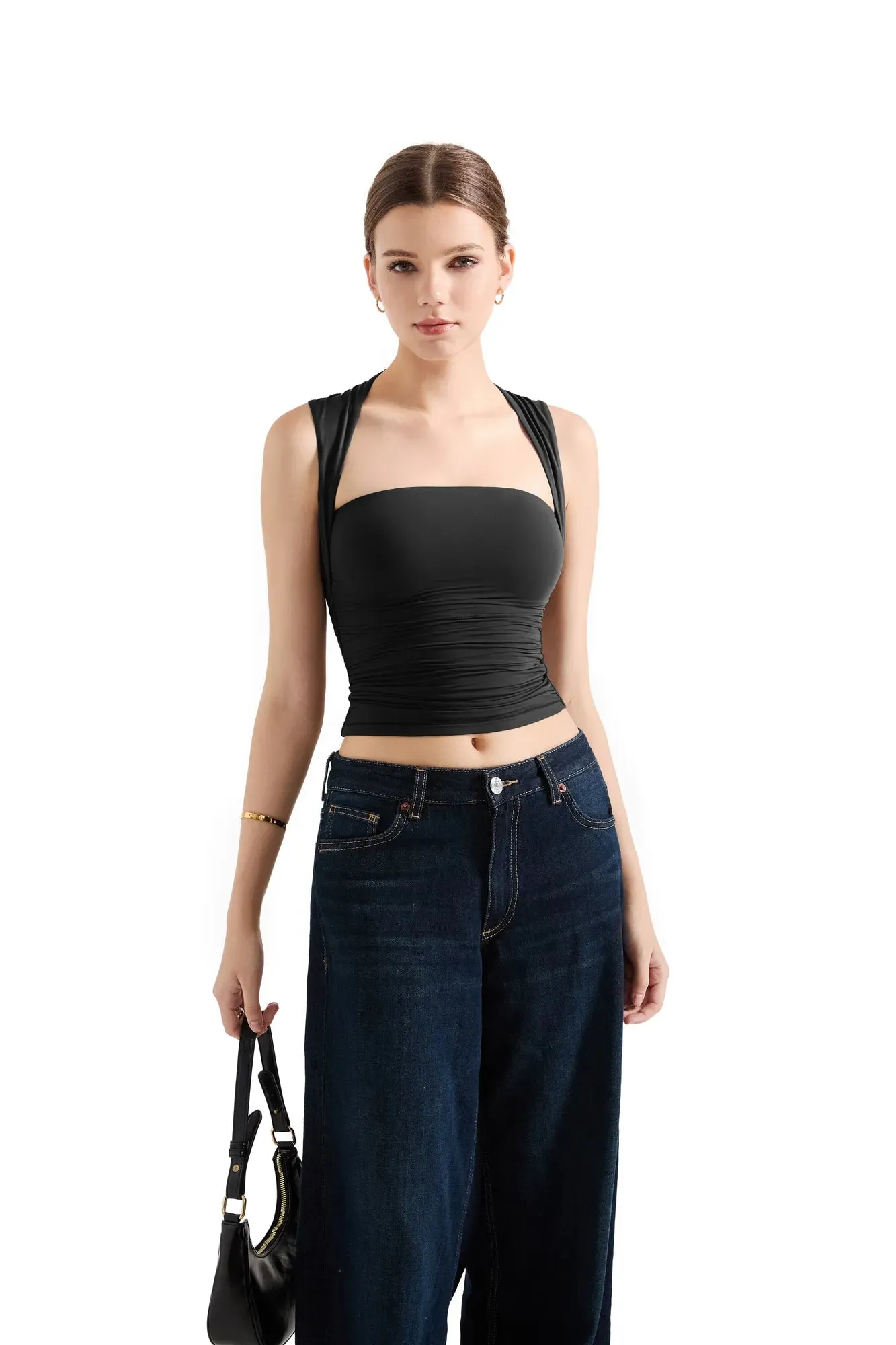 SUUKSESS Womens Square Neck Going Out Tank Tops Double Lined Summer Sleeveless Business Casual Shirt sold by Suuksess product image thumbnail 5