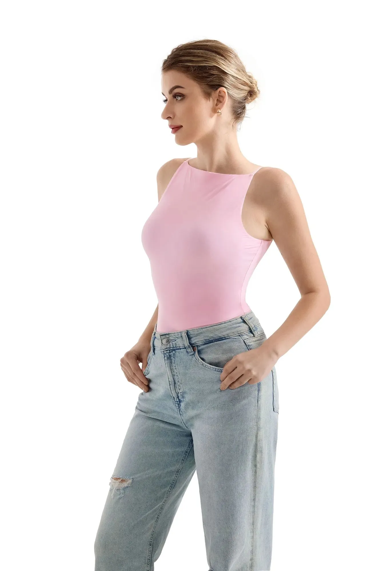 Buttery Soft Boat Neck Tank Top sold by Suuksess product image thumbnail 2