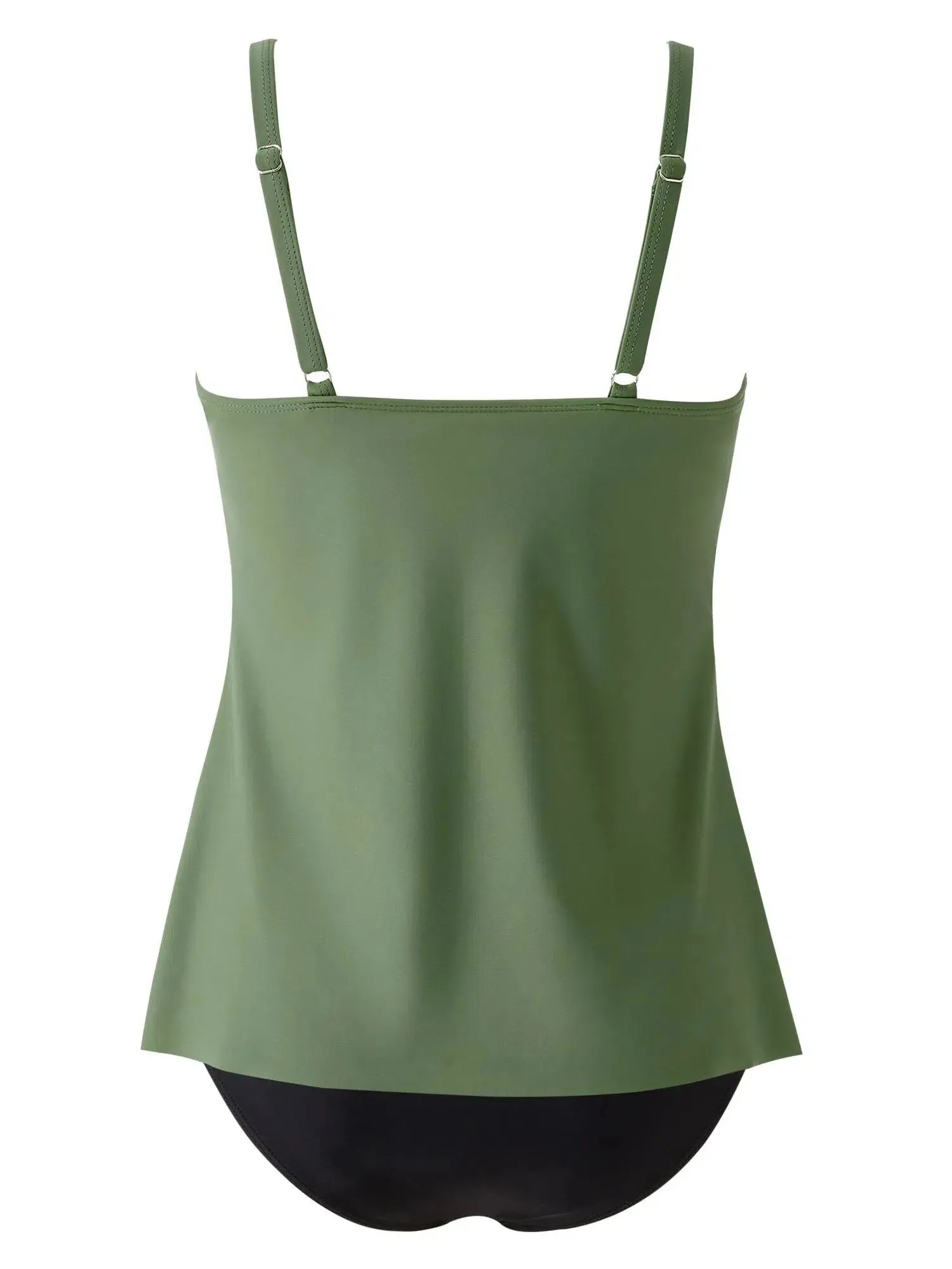 SUUKSESS Women's Tummy Control Tankini Swimsuits Push Up Knot Front Bathing Suit sold by Suuksess product image thumbnail 5