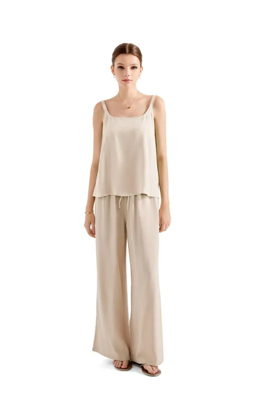 Sleeveless Tank Top Lounge Set sold by Suuksess