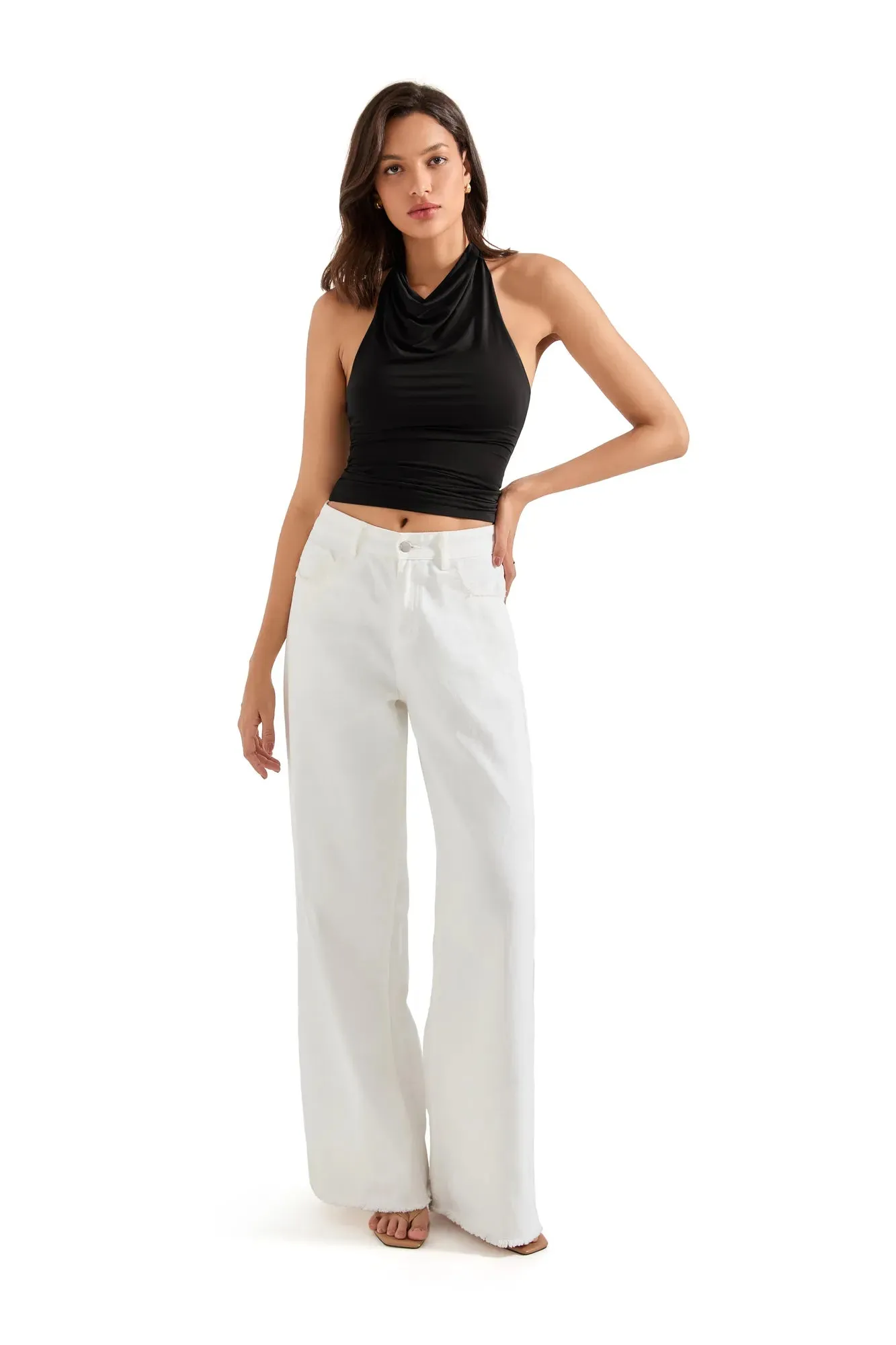 Buttery Soft Cowl Neck Tank Top sold by Suuksess product image thumbnail 4