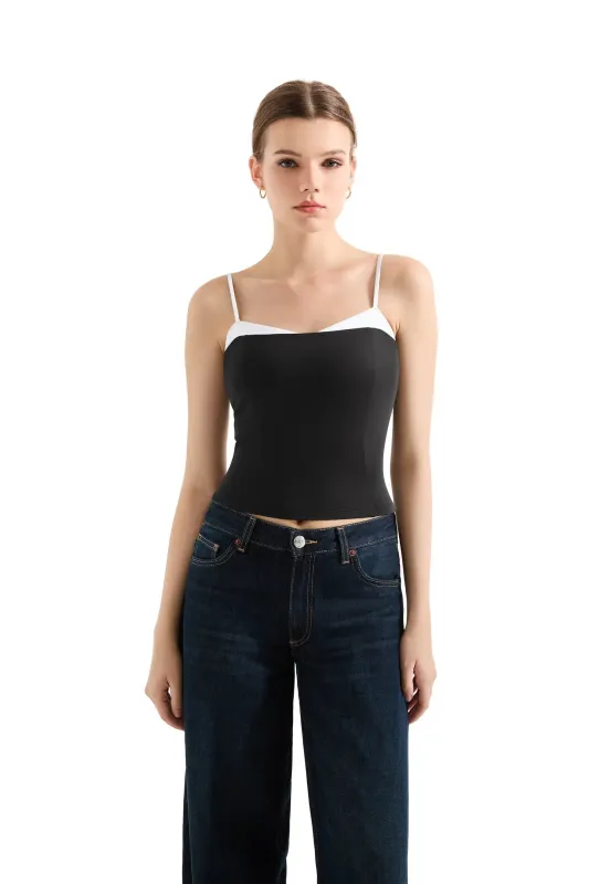 Buttery Soft Cami Color Block Tank Top made by Suuksess