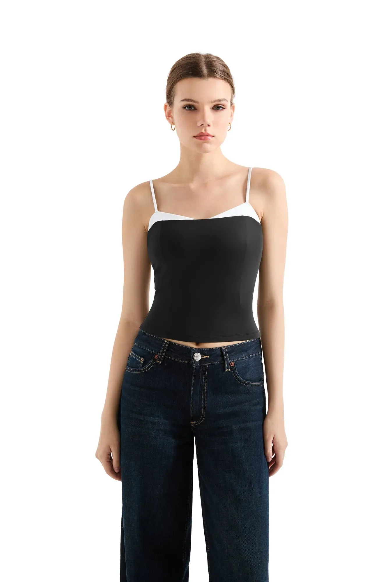 Buttery Soft Cami Color Block Tank Top sold by Suuksess
