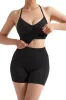 Ribbed Halter Backless Workout Set sold by Suuksess