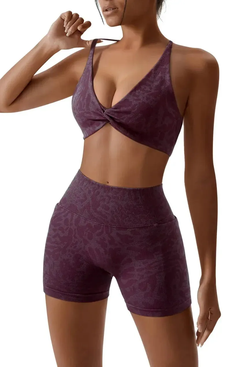 Strappy Sports Bra Workout Sets sold by Suuksess product image thumbnail 2
