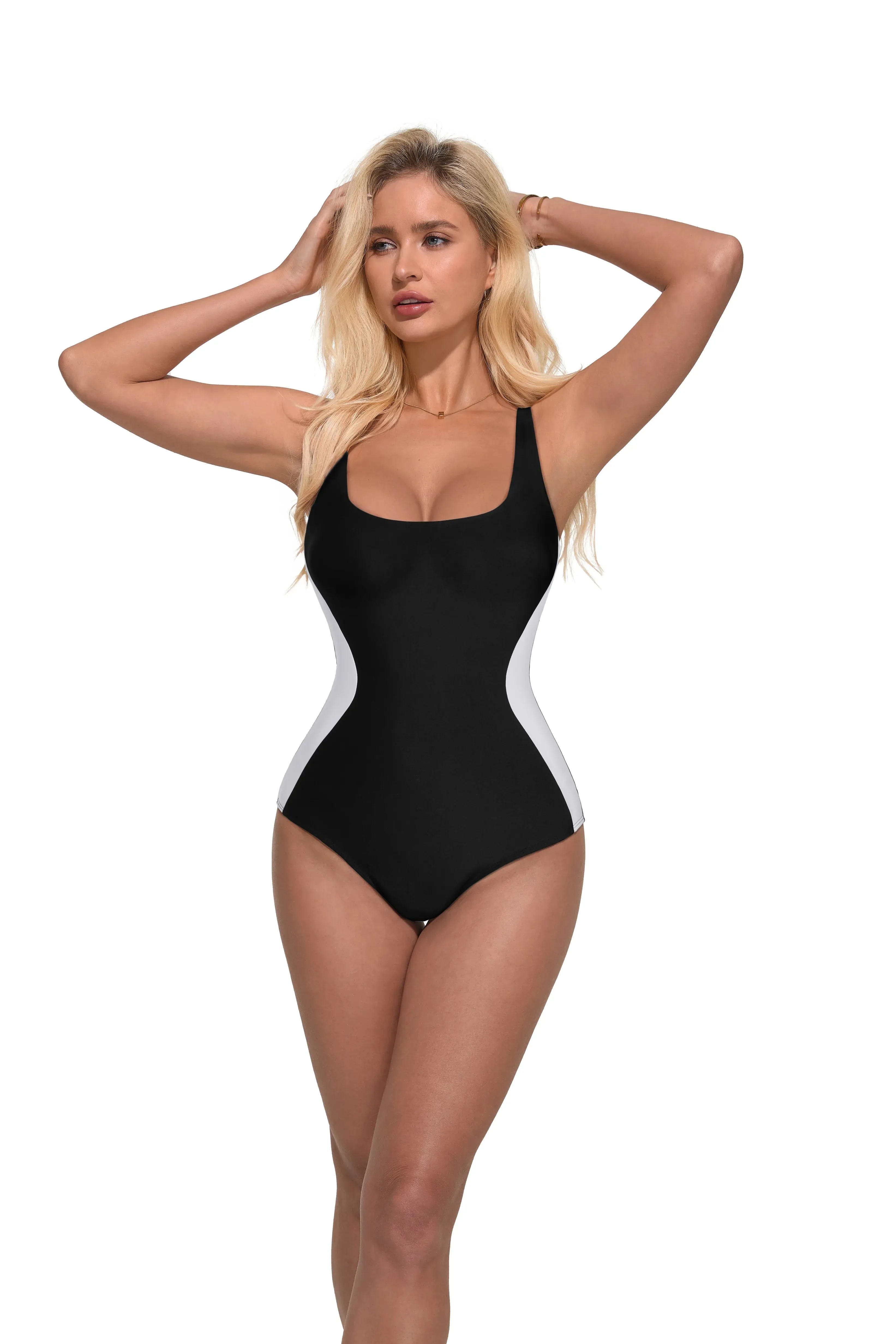 Slimming Line Square Neck Bathing Suit sold by Suuksess product image thumbnail 2