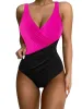 SUUKSESS Women Retro One Piece Swimsuit Sexy Tummy Control Bathing Suit sold by Suuksess