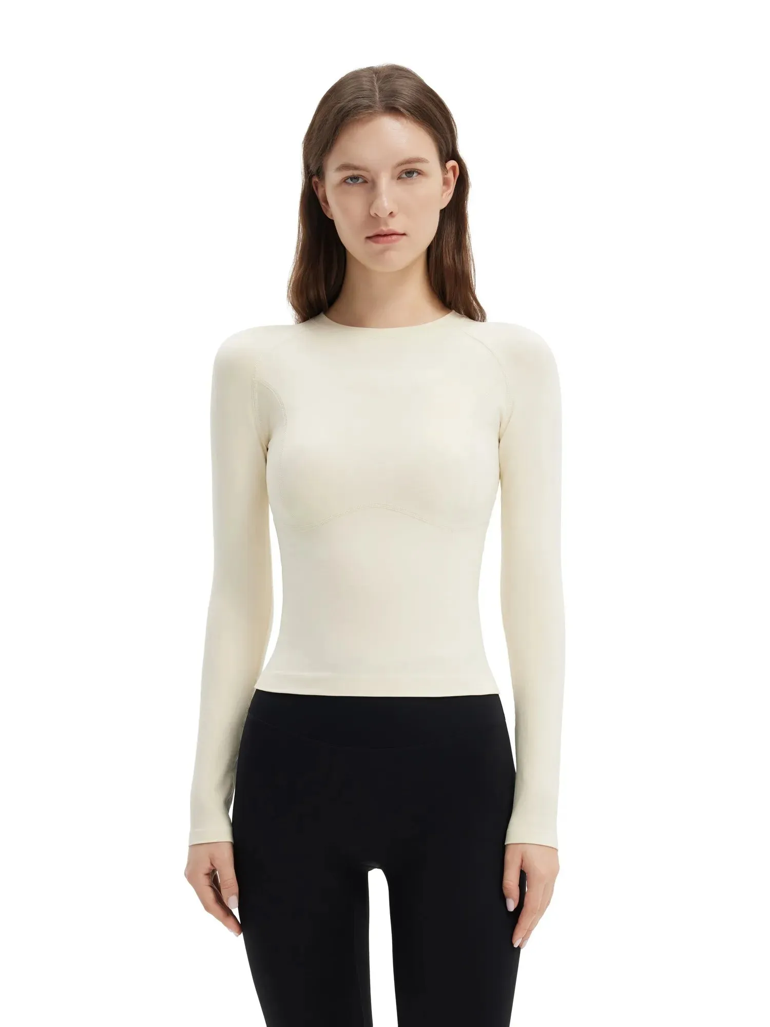 SUUKSESS Women Seamless Workout Long Sleeve Shirts Gym Athletic Running Yoga Tops sold by Suuksess product image thumbnail 5