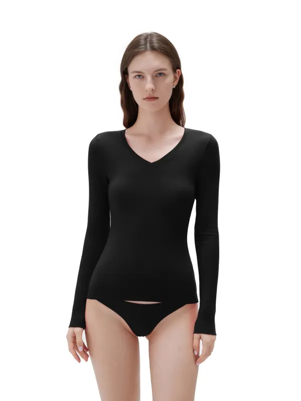 Cloud Cashmere V Neck Shirt - Long Sleeve made by Suuksess