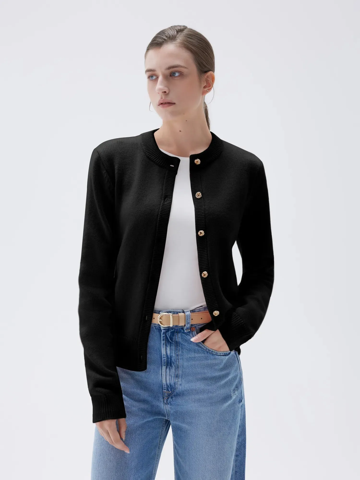 Cashmere Button Up Sweater sold by Suuksess product image thumbnail 4