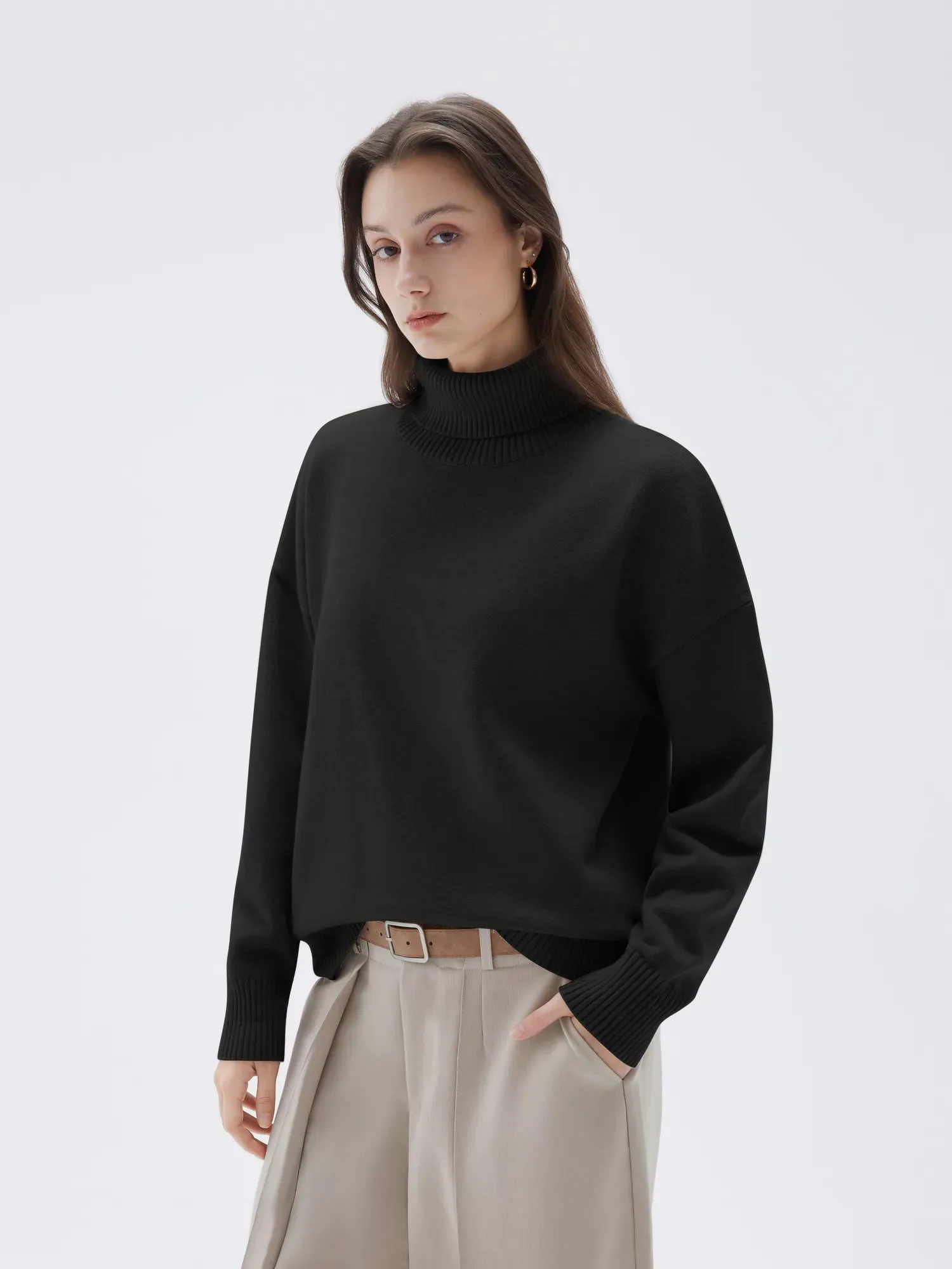 Cashmere Oversized Turtleneck Sweater sold by Suuksess product image thumbnail 3