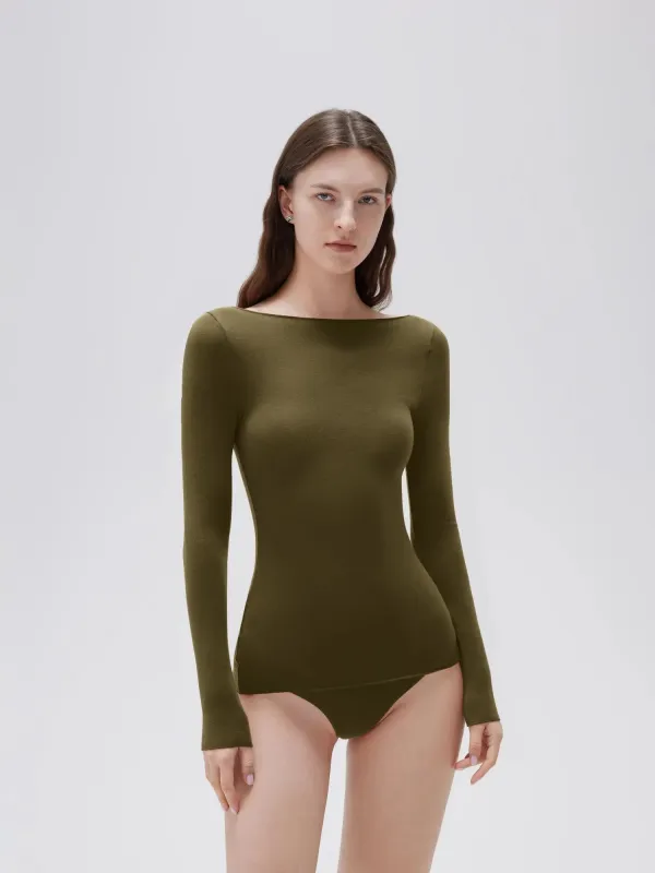 Cloud Cashmere Boat Neck Shirt - Long Sleeve sold by Suuksess
