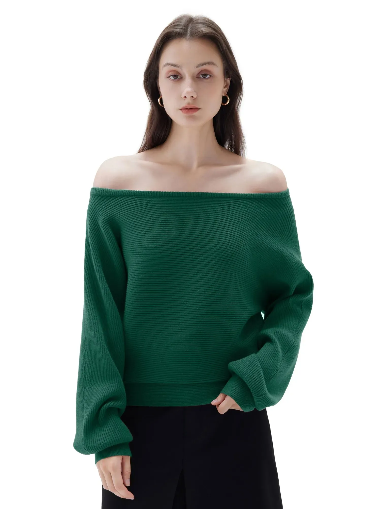 Cashmere Off Shoulder Sweater sold by Suuksess product image thumbnail 5