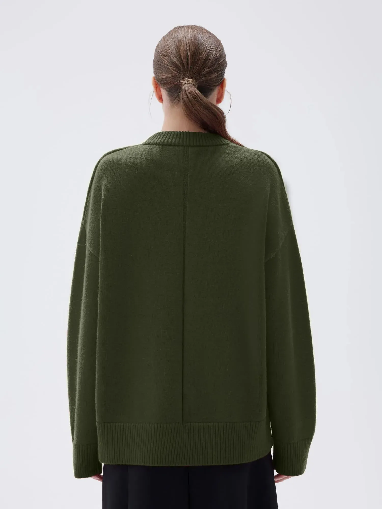 Cashmere Oversized Crew Neck Sweater sold by Suuksess product image thumbnail 2