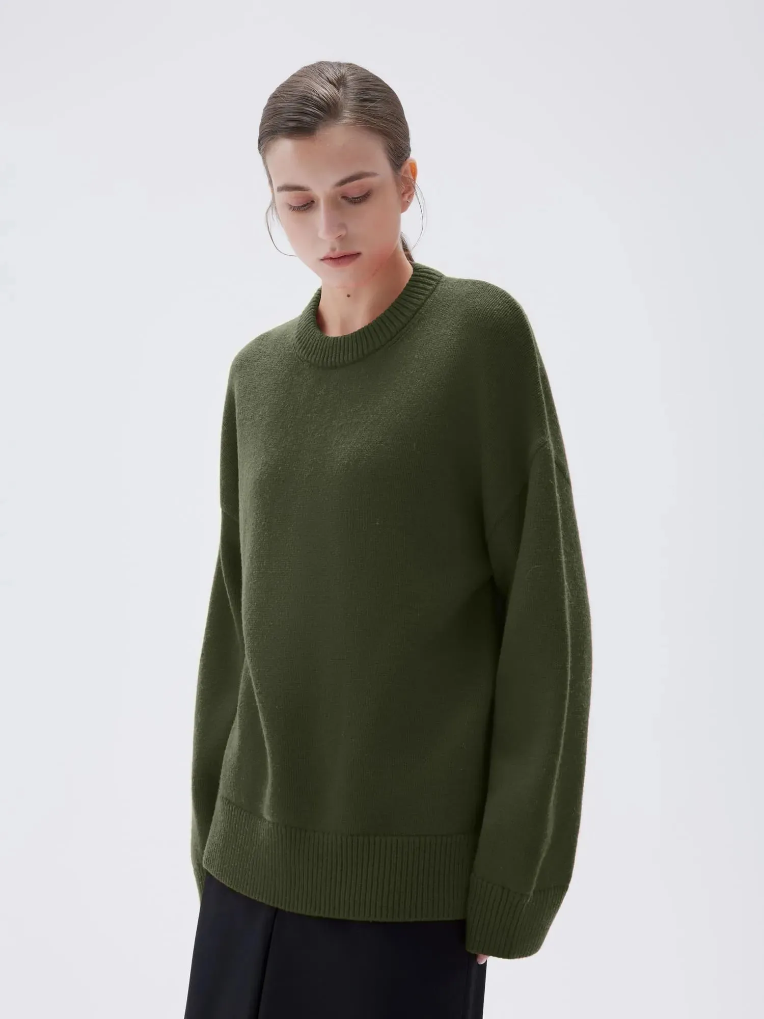 Cashmere Oversized Crew Neck Sweater sold by Suuksess product image thumbnail 3