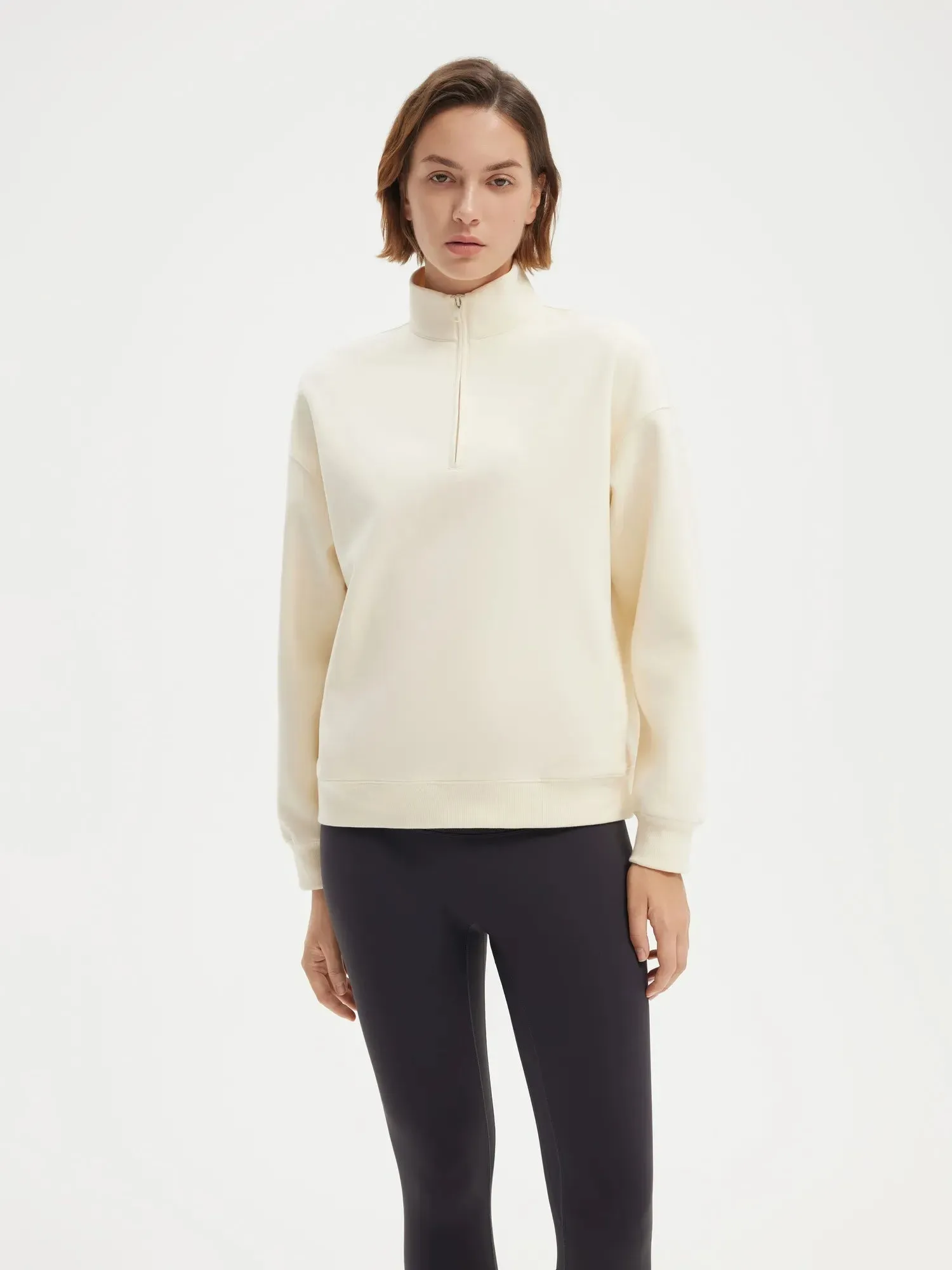 Half Zip Stand Collar Sweatshirt sold by Suuksess product image thumbnail 4
