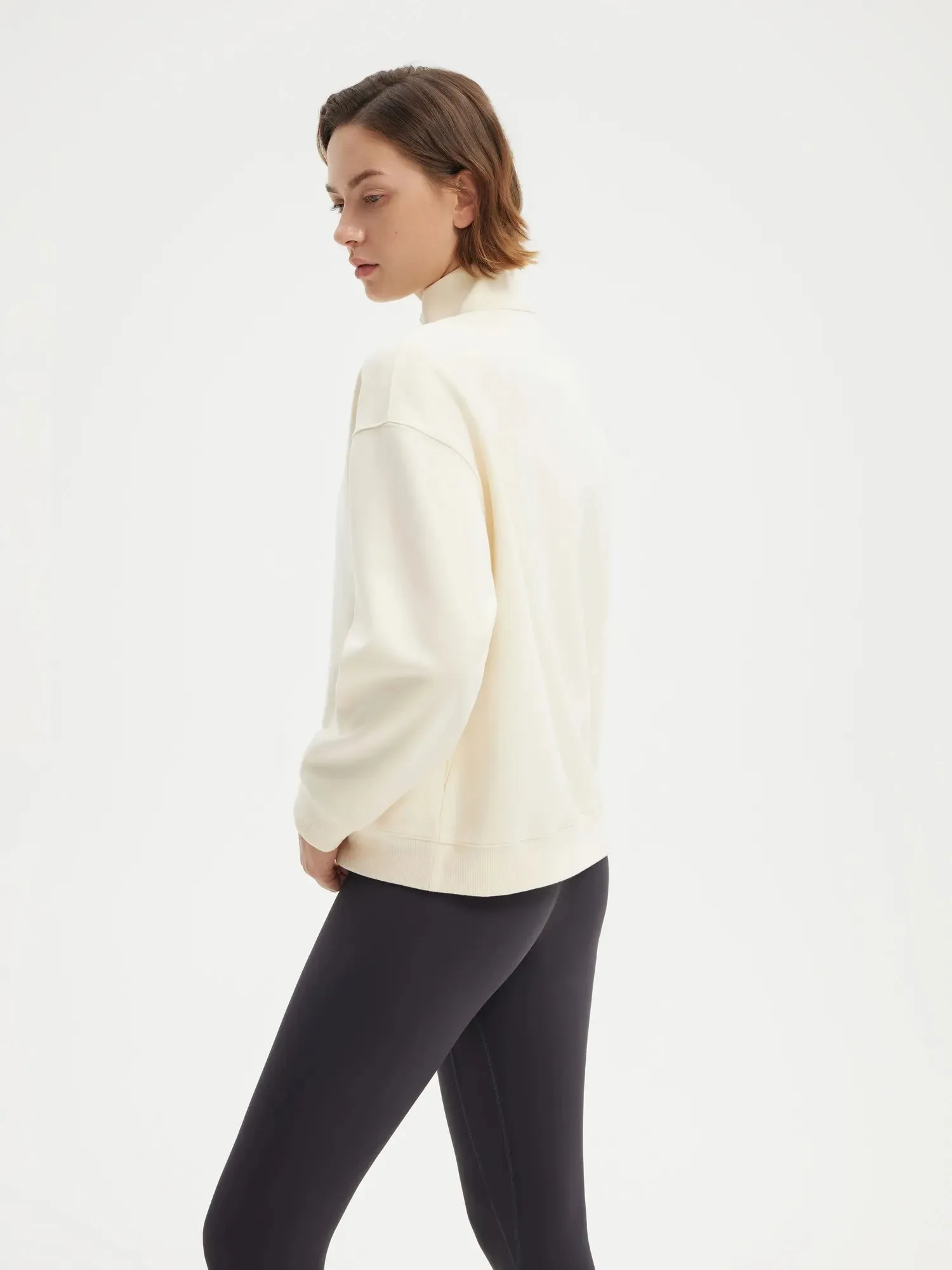 Half Zip Stand Collar Sweatshirt sold by Suuksess product image thumbnail 3