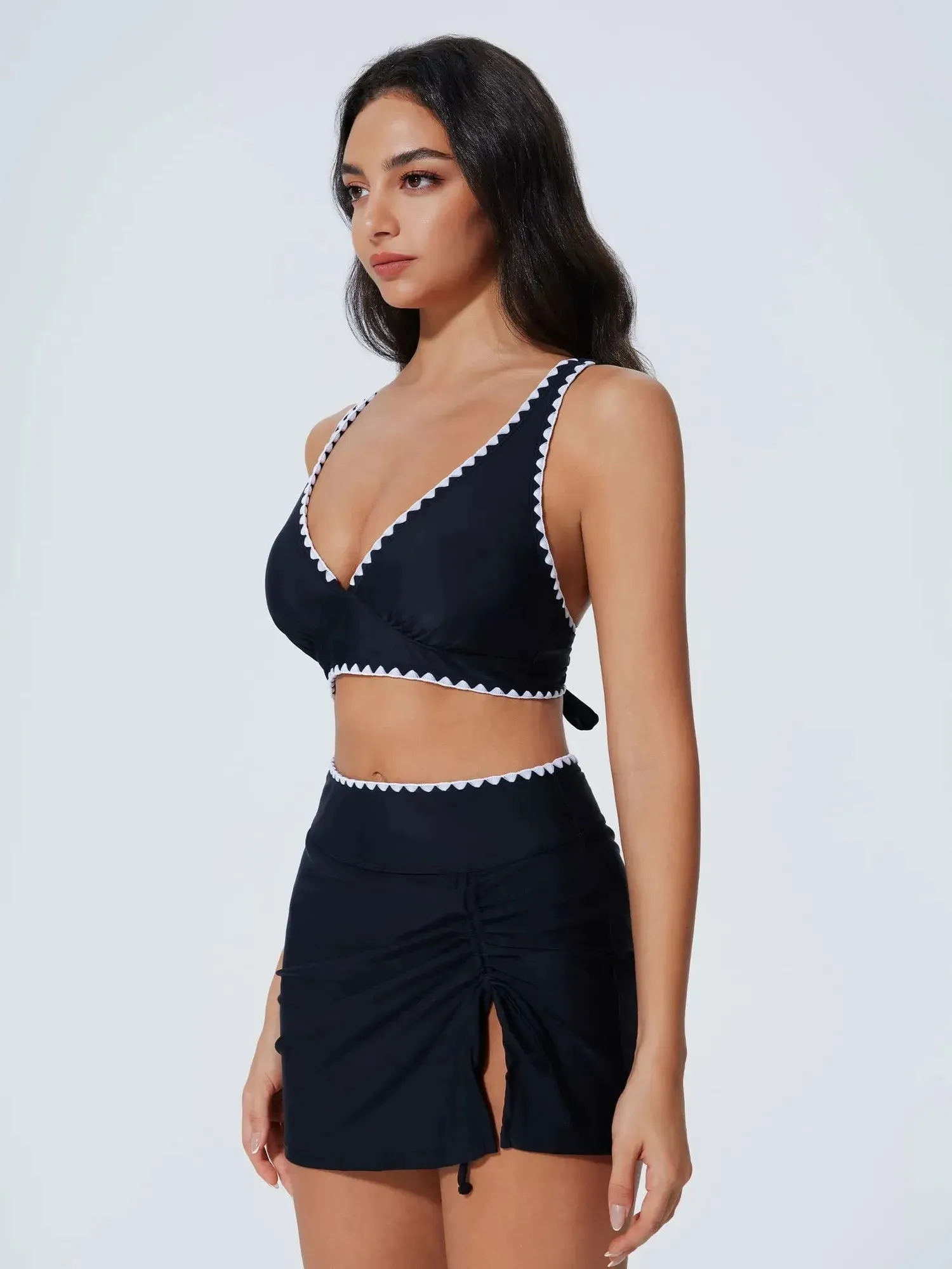 Crisscross Back Skirts Bikini Set sold by Suuksess product image thumbnail 3