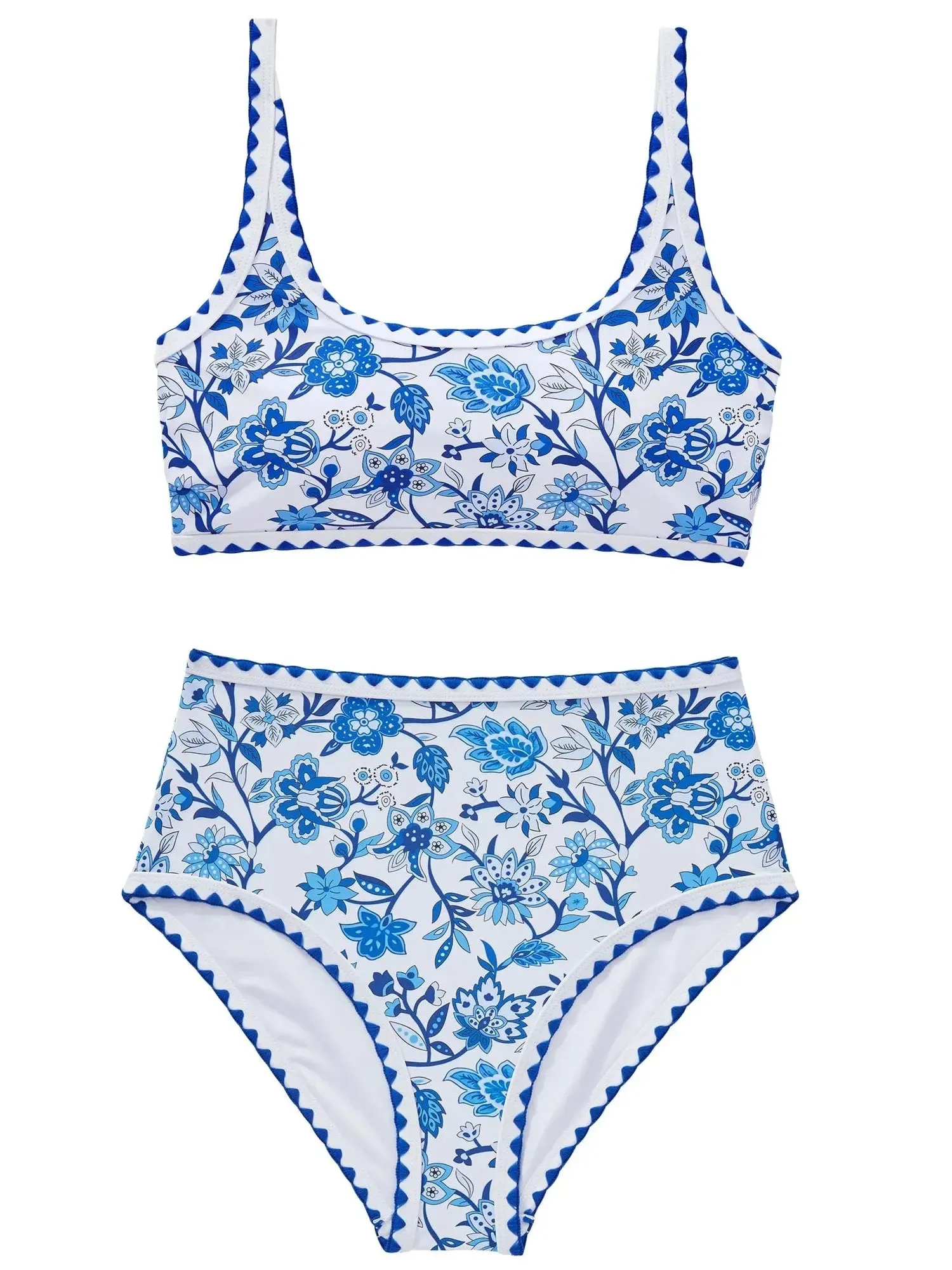 Floral Print Color Block Bikini Set sold by Suuksess product image thumbnail 5