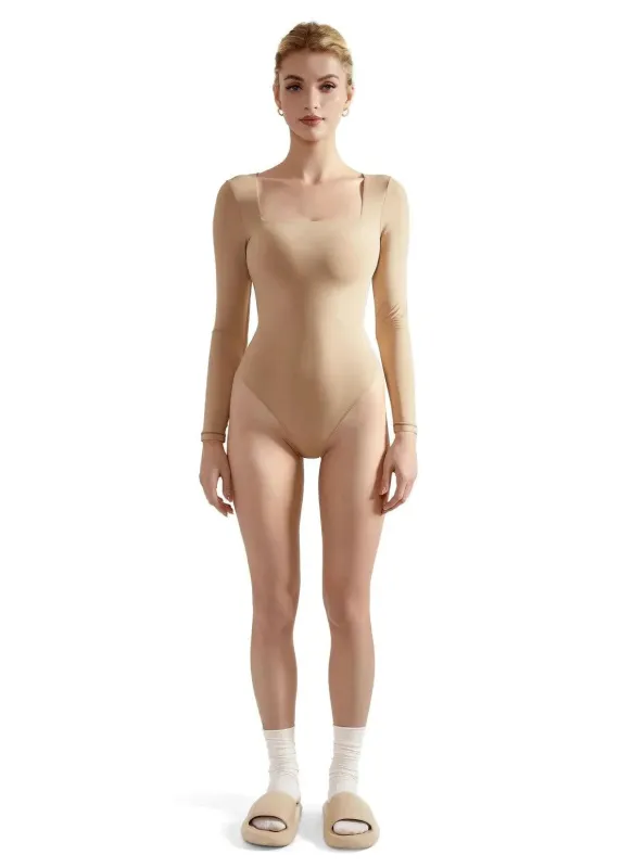 🎁 Buttery Soft Square Neck Bodysuit - Long Sleeve (100% off) sold by Suuksess