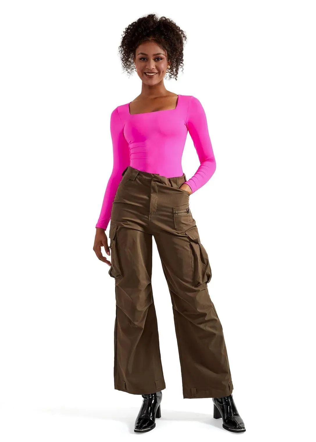 Buttery Soft Square Neck Bodysuit - Long Sleeve sold by Suuksess product image thumbnail 5