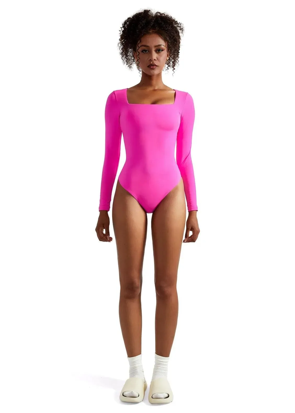 Buttery Soft Square Neck Bodysuit - Long Sleeve sold by Suuksess product image thumbnail 2