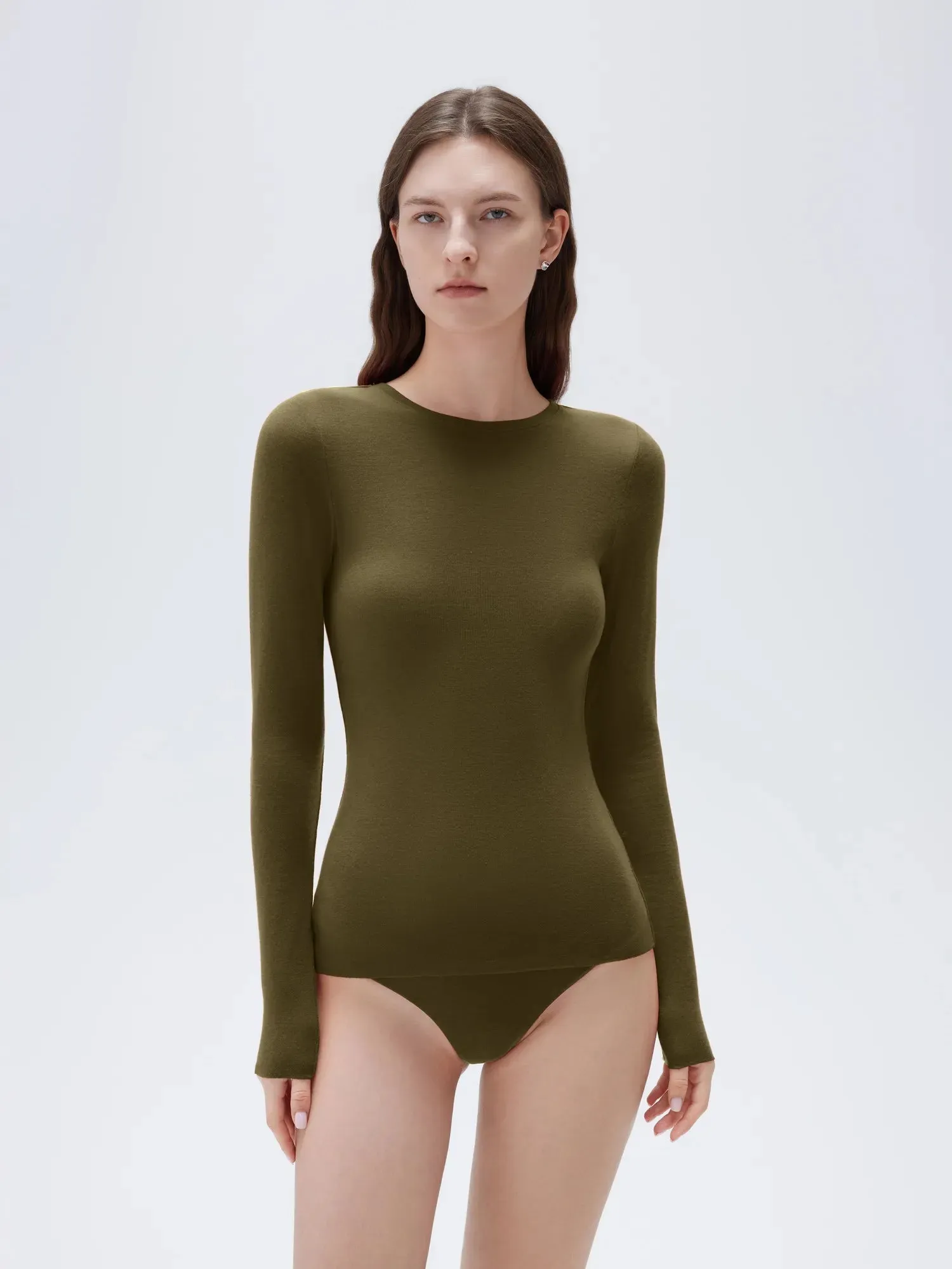 Cloud Cashmere Crew Neck Shirt - Long Sleeve sold by Suuksess product image thumbnail 2