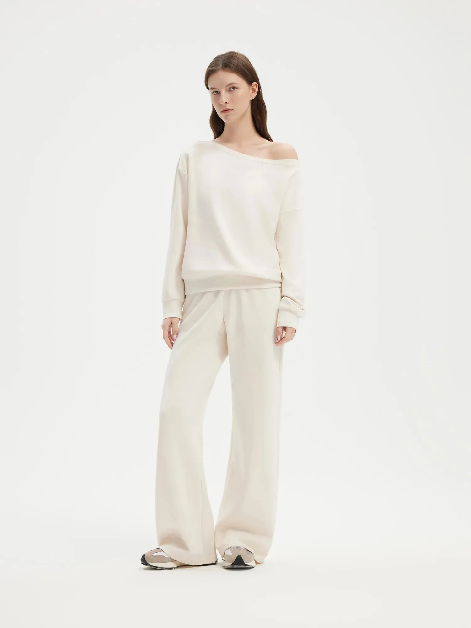 Off Shoulder Sweatshirt Lounge Set sold by Suuksess