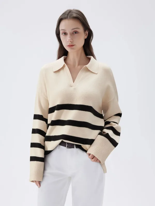 Cashmere Oversized V Collar Sweater sold by Suuksess