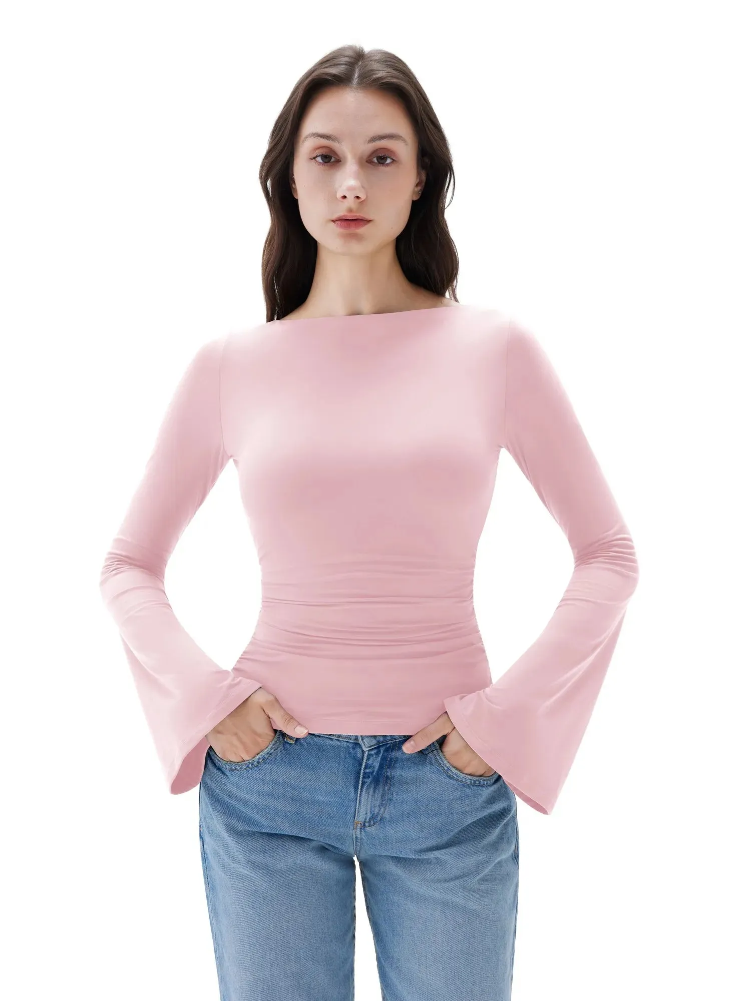 Buttery Soft Crew Neck Shirt - Bell Sleeve sold by Suuksess product image thumbnail 5