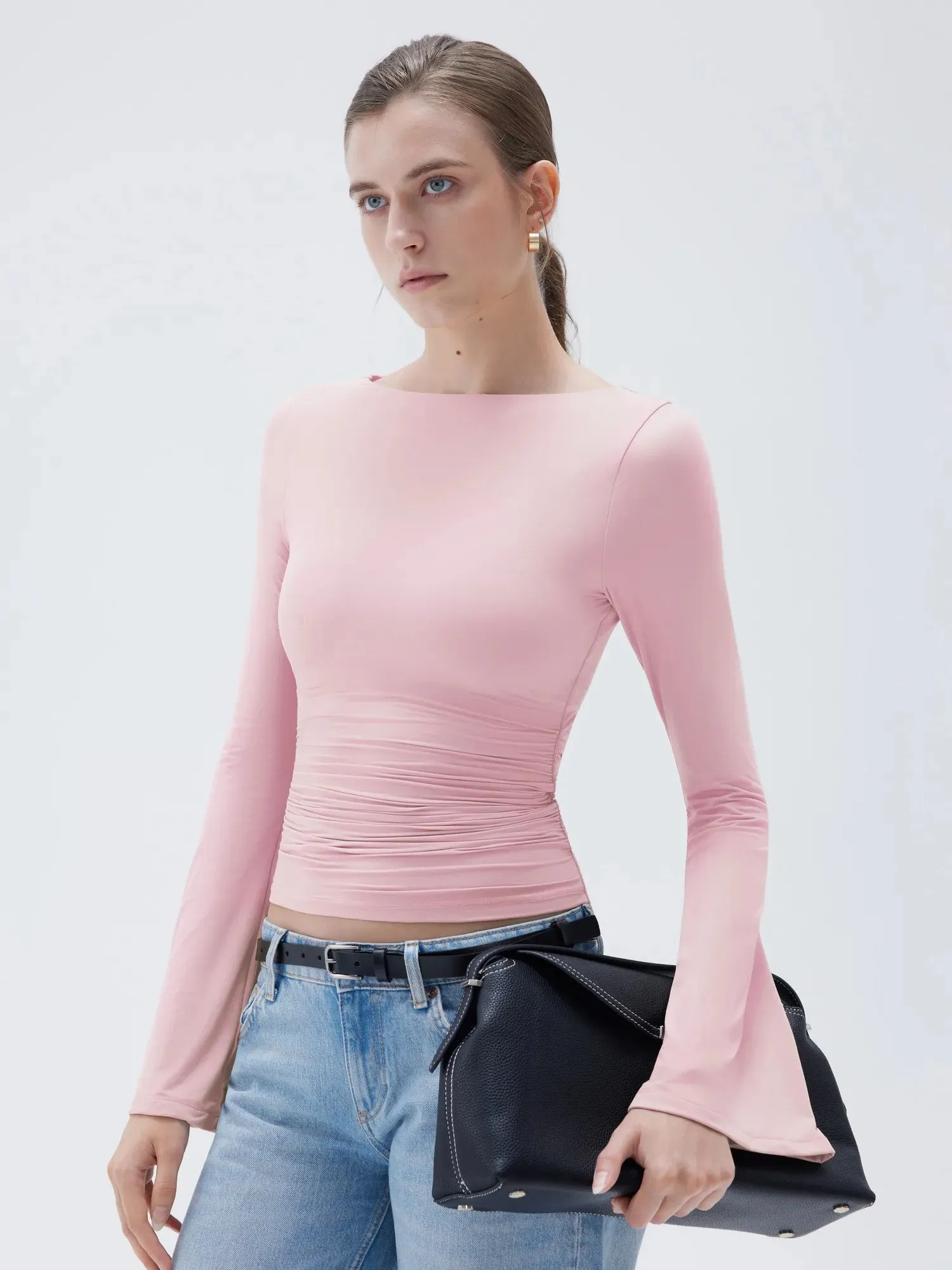 Buttery Soft Crew Neck Shirt - Bell Sleeve sold by Suuksess product image thumbnail 3