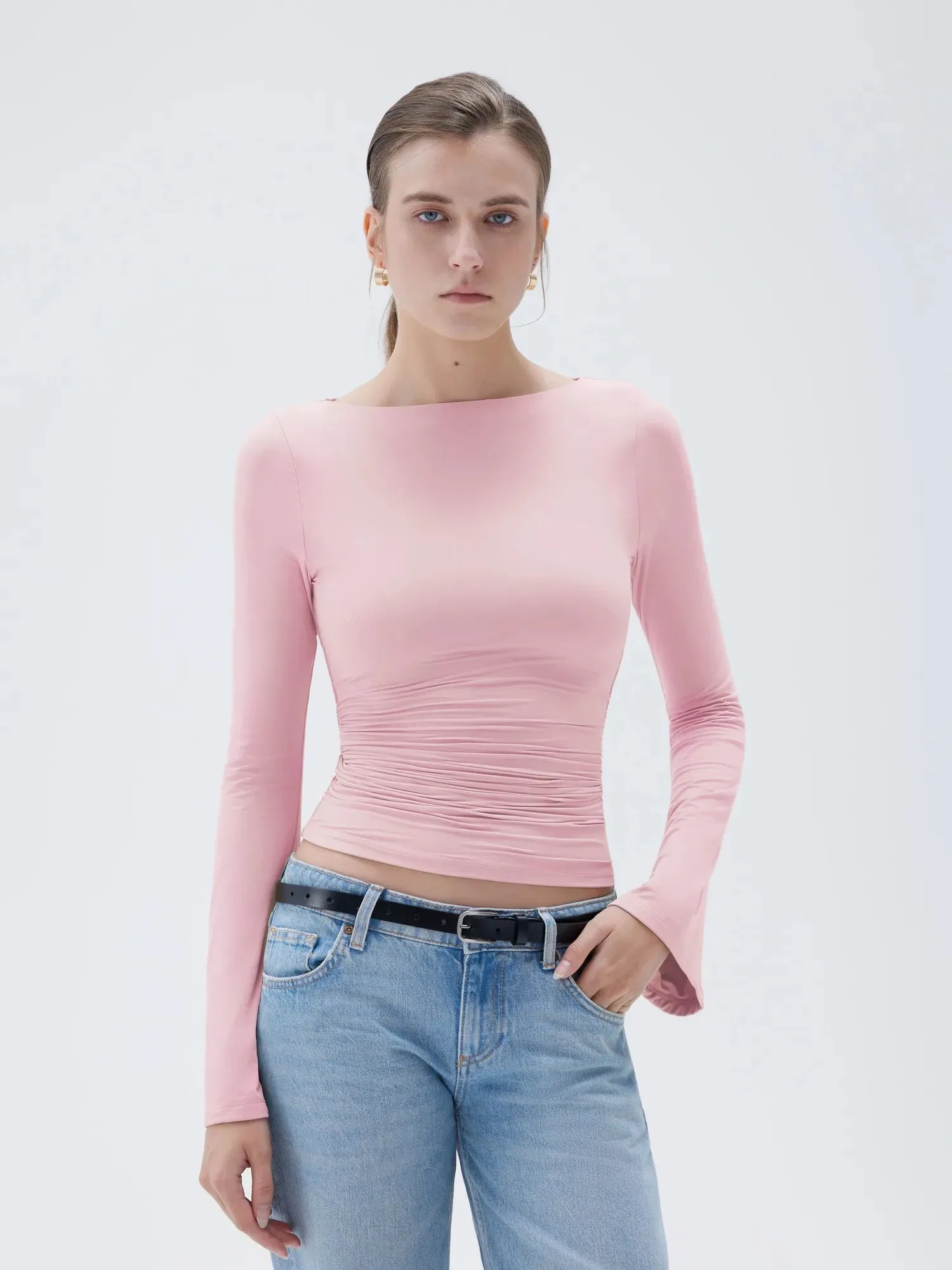 Buttery Soft Crew Neck Shirt - Bell Sleeve sold by Suuksess product image thumbnail 4